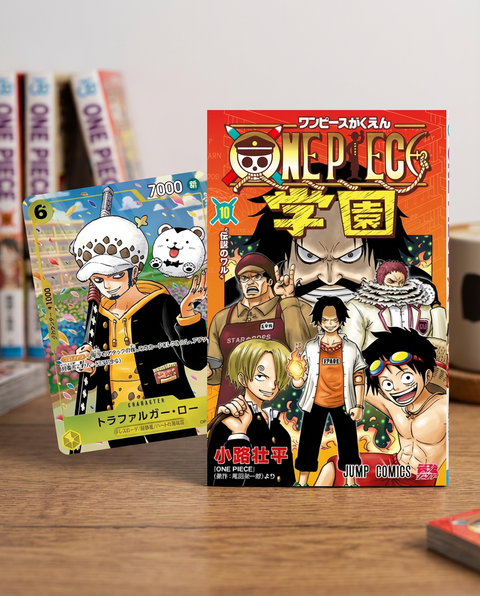 One Piece Academy Volume 10 Manga & Trafalgar Law Promo Card Set